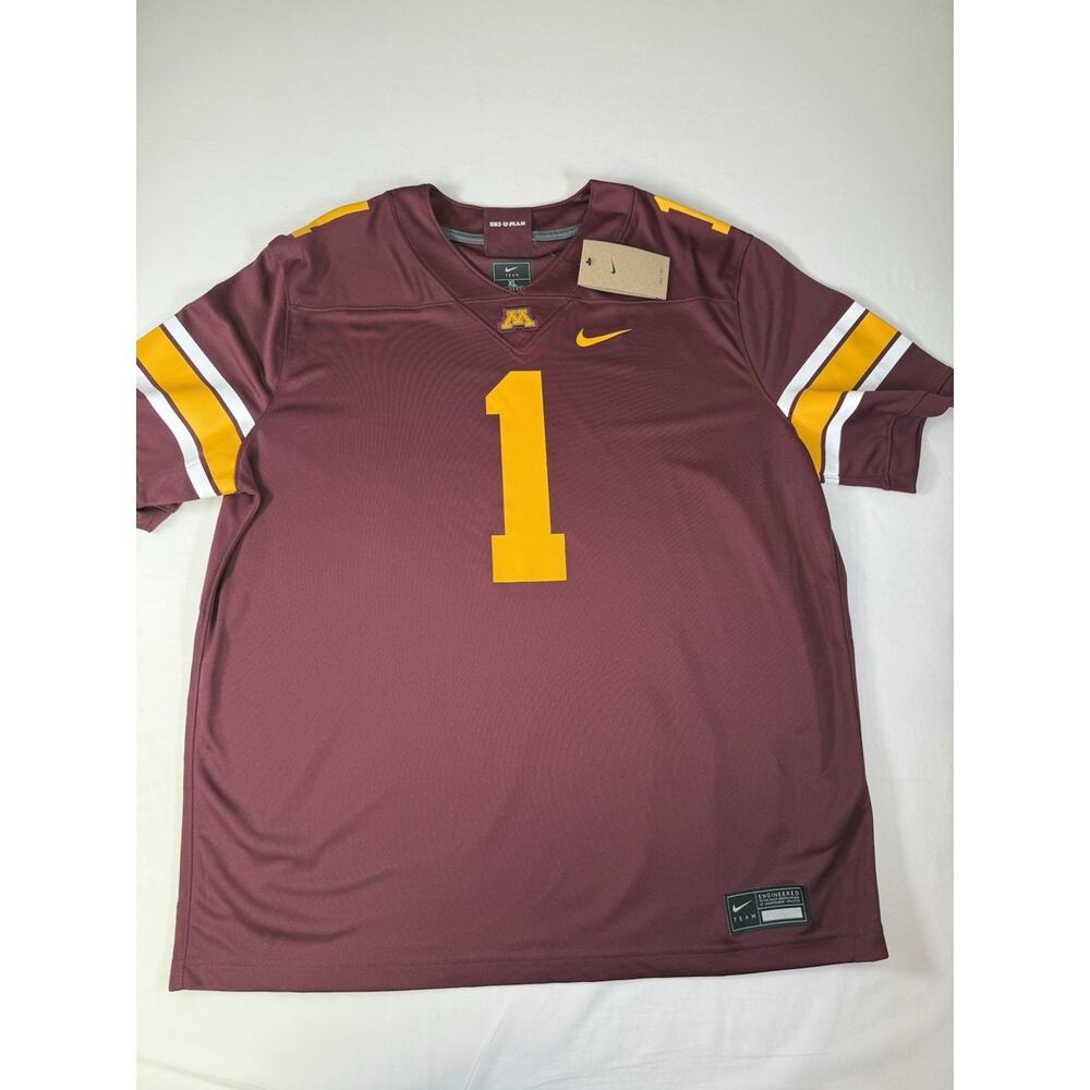 Nike Minnesota Golden Gophers Untouchable Football Jersey - #1 - Maroon XL